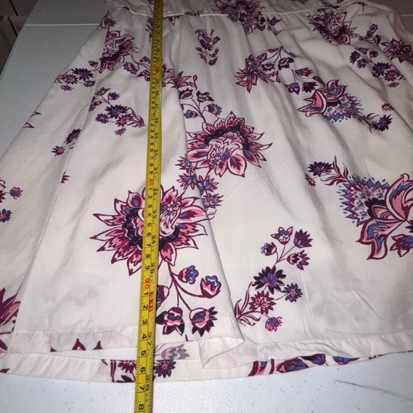 Old Navy Floral Mini Dress in White and Purple - Picture 5 of 12